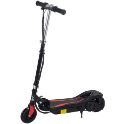Trotinete Elétrico Dobrável para Crianças de 7-14 anos Suporta até 50kg com Altura Ajustável 75x36x82-93cm Preto