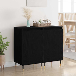 Buffet 2 unid. carvalho preto 40 x 35 x 70 cm
