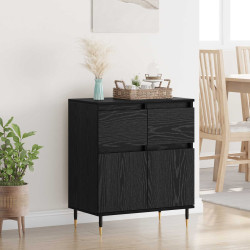 Buffet com gaveta carvalho preto 60 x 35 x 70 cm