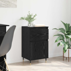 Buffet com gaveta carvalho preto 40 x 35 x 70 cm