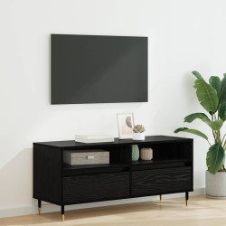 Gabinete para TV com gaveta carvalho preto 100 x 34,5 x 44,5 cm