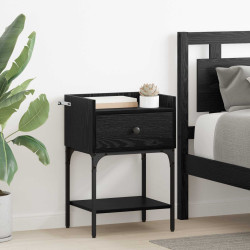 Mesa-de-cabeceira carvalho preto 40 x 29 x 60 cm