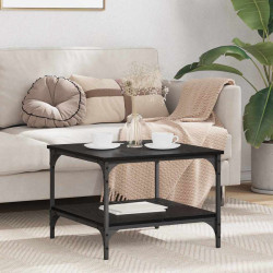 Mesa de centro carvalho preto 55 x 55 x 40 cm