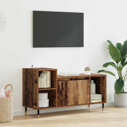 Gabinete para TV 100 x 35 x 55 cm madeira antiga