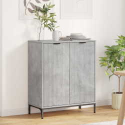 Buffet cinzento 69,5 x 33 x 82 cm derivados de madeira