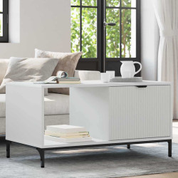 Mesa de centro branco 90 x 49 x 46 cm derivados de madeira