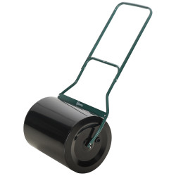 Rolo de gramado para jardim com capacidade de 60L preenchível com areia ou água de 50 cm de diâmetro preto
