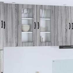 Painel de lava-louça kalmar cinza sonoma 40 x 31 x 80 cm