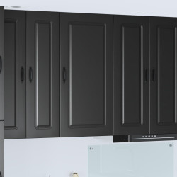 Painel de lava-louça kalmar preto 50 x 31 x 100 cm