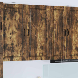 Armário de parede porto carvalho defumado 50 x 31 x 100 cm