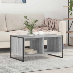 Mesa de centro cinza sonoma 80 x 50 x 40 cm