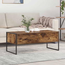 Mesa de centro carvalho fumê 100 x 46 x 40 cm