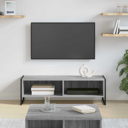 Gabinete para TV 100 x 36,5 x 30,5 cm cinza sonoma