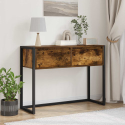Mesa de apoio carvalho fumê 100 x 36 x 75 cm