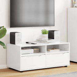 Gabinete para TV 100 x 48 x 43 cm branco brilhante