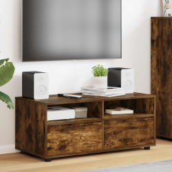 Gabinete para TV 100 x 48 x 43 cm carvalho defumado
