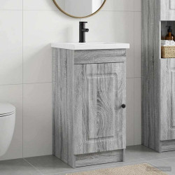 Gabinete de banheiro com pia sonoma cinzento 42 x 40 x 84,5 cm