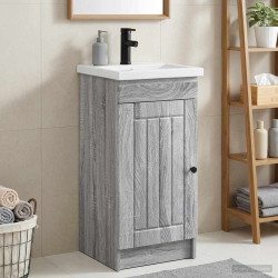 Gabinete de banheiro com pia sonoma cinzento 42 x 40 x 84,5 cm