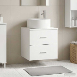 Vaidade com pia suspensa branco 49,5 x 44,5 x 65,5 cm