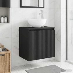 Vaidade com pia suspensa preto 49,5 x 35 x 63 cm