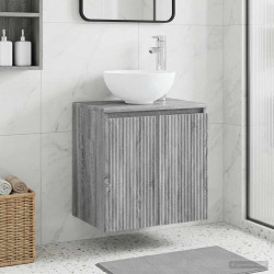 Vaidade com pia suspensa sonoma cinzento 49,5 x 35 x 63 cm