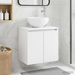 Vaidade com pia suspensa branco 49,5 x 41 x 64,5 cm
