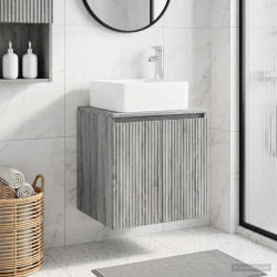 Vaidade com pia suspensa sonoma cinzento 49,5 x 41 x 63 cm