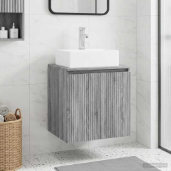 Vaidade com pia suspensa sonoma cinzento 49,5 x 41 x 62,5 cm