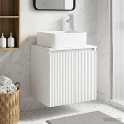 Vaidade com pia suspensa branco 53 x 35 x 63 cm
