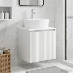 Vaidade com pia suspensa branco 49,5 x 44,5 x 65 cm