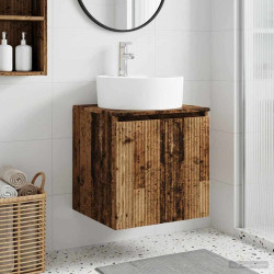 Vaidade com pia suspensa madeira antiga 49,5 x 44,5 x 65 cm