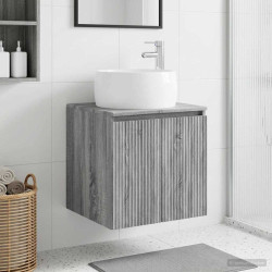 Vaidade com pia suspensa sonoma cinzento 49,5 x 44,5 x 66 cm