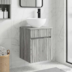 Vanidade de pia de parede sonoma cinzento 39 x 41 x 64,5 cm