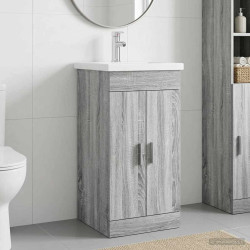 Gabinete de banheiro com pia sonoma cinzento 42 x 40 x 84,5 cm