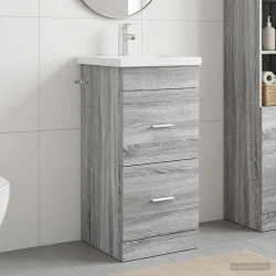 Gabinete de banheiro com pia sonoma cinzento 42 x 40 x 84,5 cm