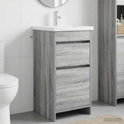 Gabinete de banheiro com pia sonoma cinzento 42 x 40 x 84,5 cm