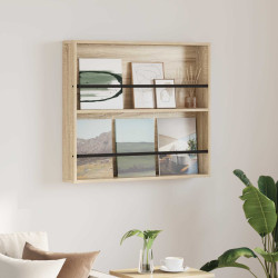 Estante de revistas carvalho sonoma 80 x 12 x 70 cm