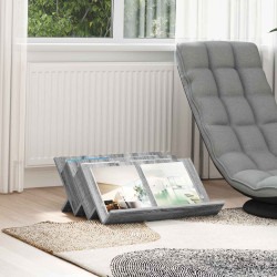 Estante de revistas cinza sonoma 65 x 53 x 28,5 cm