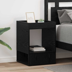 Mesa de apoio 2 unid. carvalho preto 40 x 40 x 56 cm
