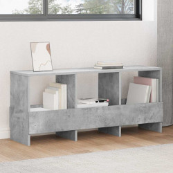 Estante de revistas cinzento 102 x 30 x 45 cm