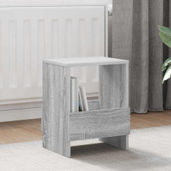 Estante de revistas cinza sonoma 35 x 30 x 45 cm