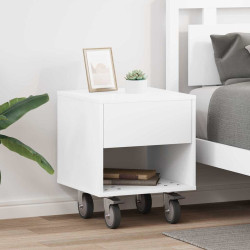 Mesa-de-cabeceira 2 unid. branco 40,5 x 40 x 48 cm
