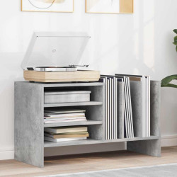 Armário para discos de vinil cinzento 78,5 x 35 x 45 cm