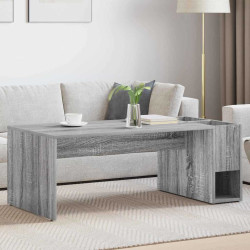 Mesa de centro cinza sonoma 101,5 x 50 x 37 cm
