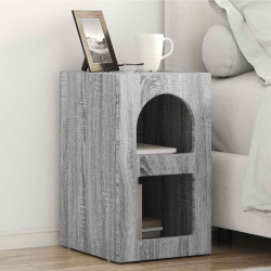 Mesa-de-cabeceira elst 2 unid. cinza sonoma 29,5 x 33,5 x 50 cm