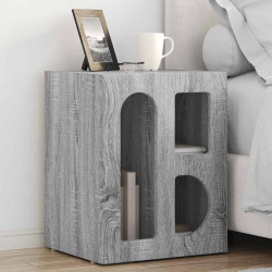 Mesa-de-cabeceira elst cinza sonoma 40 x 35 x 50 cm