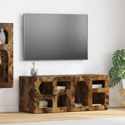 Gabinete para TV elst 100 x 35 x 40 cm carvalho defumado