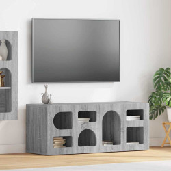 Gabinete para TV elst 100 x 35 x 40 cm cinza sonoma