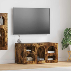 Gabinete para TV elst 80 x 35 x 40 cm carvalho defumado