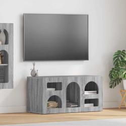 Gabinete para TV elst 80 x 35 x 40 cm cinza sonoma